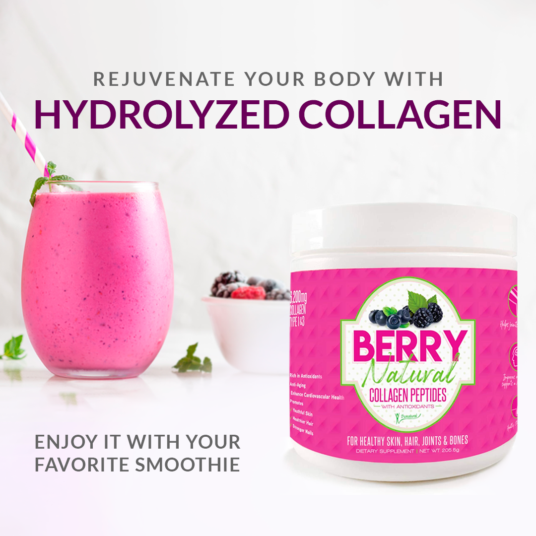 Kit two Berry Natural | Collagen Peptides-BRANIA