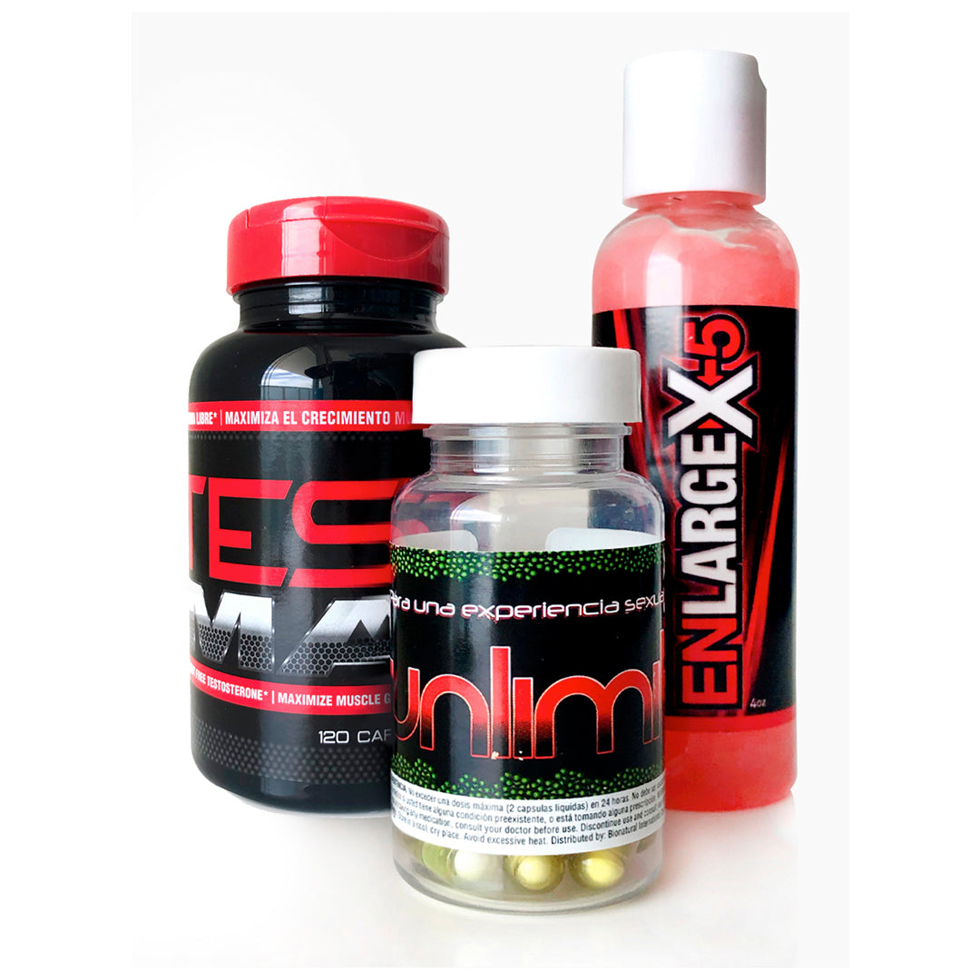 Kit Testomax - Enlargex Gel - Unlimited Sex