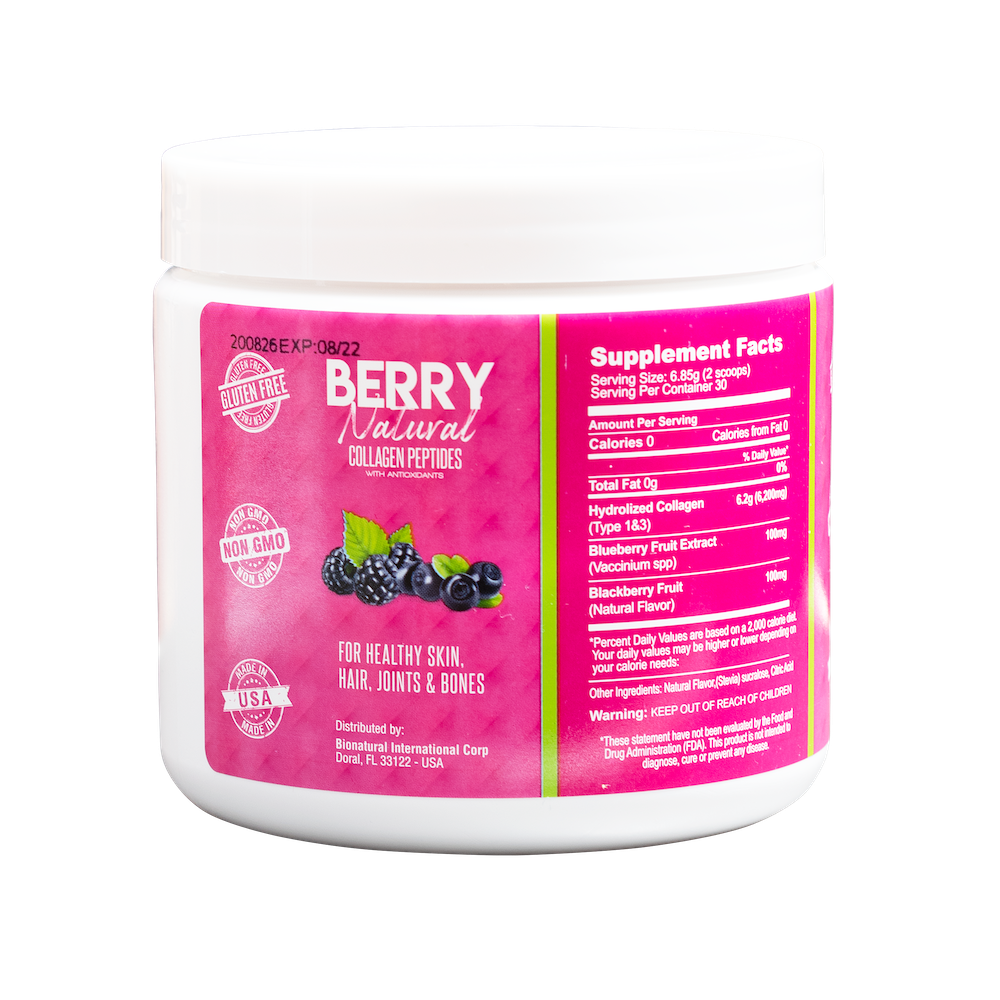 Kit tres Berry Natural | Péptidos de colágeno-BRANIA